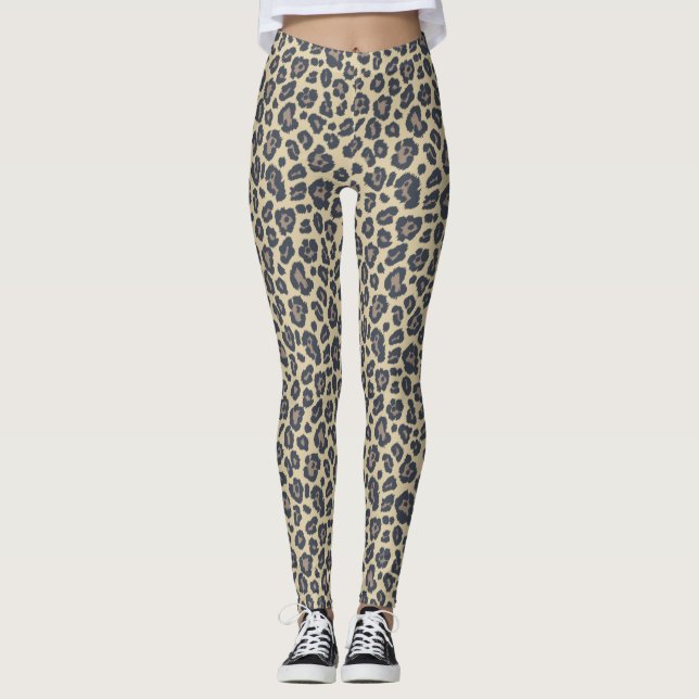 Leggings Diseño de impresión Leopardo (Anverso)