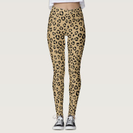 Leggings Diseño de impresión leopardo