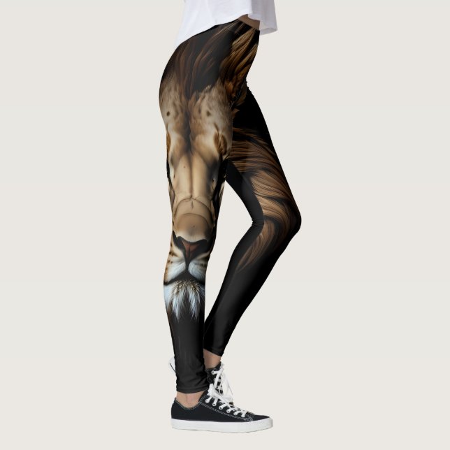 Leggings Diseño de la cabeza de los leones (Derecha)