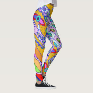 Leggings Diseño de la leyenda del cocodrilo tropical