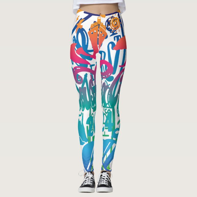 Leggings Diseño de la leyenda del crucero de vacaciones de  (Anverso)
