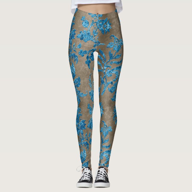 Leggings Diseño de la serie Blue Velvet 3 (Anverso)