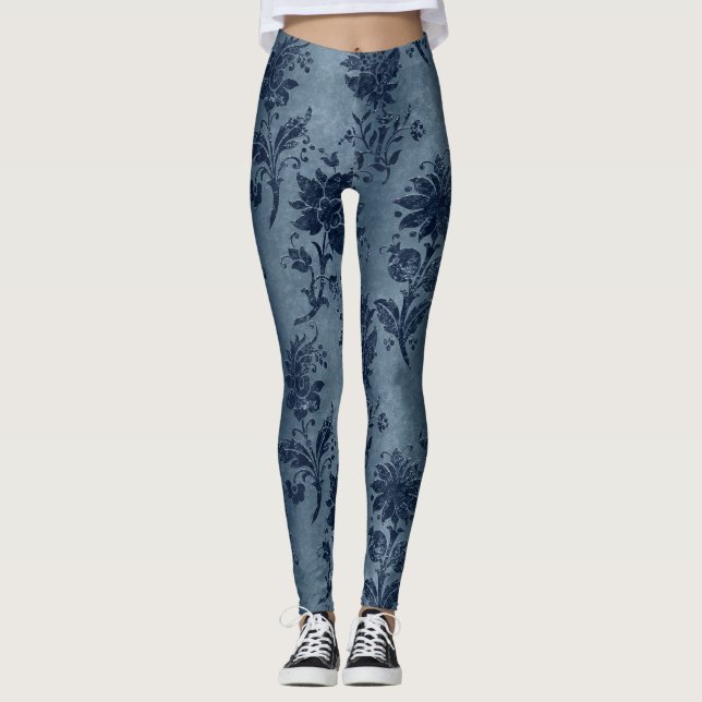 Leggings Diseño de la serie Blue Velvet 9 (Anverso)