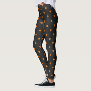Leggings Diseño de la serie Calaveras naranjas y girasoles