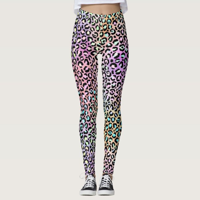 Leggings Diseño de la serie de leopardo irlandés 6 (Anverso)