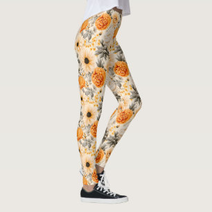 Leggings Diseño de la serie floral otoño 1