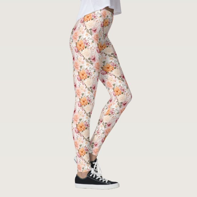 Leggings Diseño de la serie floral otoño 2 (Derecha)