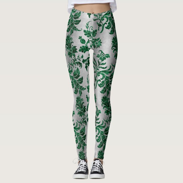 Leggings Diseño de la serie Green Velvet 5 (Anverso)