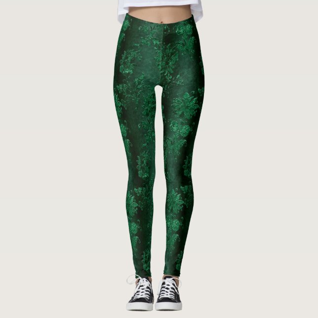 Leggings Diseño de la serie Green Velvet 8 (Anverso)