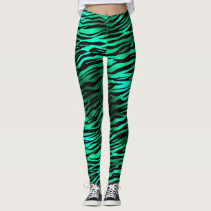 Leggings Diseño de la serie Safari Esmeralda y Oro 10