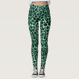 Leggings Diseño de la serie Safari Esmeralda y Oro 9