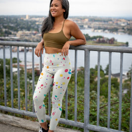 Leggings Diseño de las Leggencias de Confetti de acuarela c