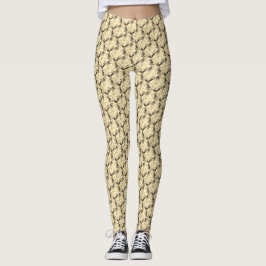 Leggings Diseño de las piernas de patrones cruzados