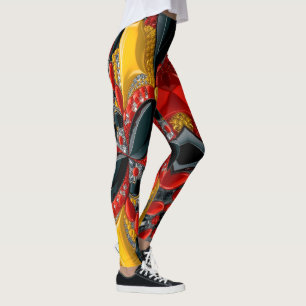Leggings Diseño de lentes con colores alemanes