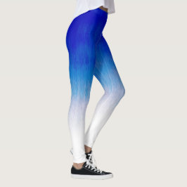 Leggings Diseño de lluvia real azul de hielo