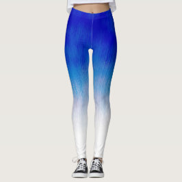 Leggings Diseño de lluvia real azul de hielo
