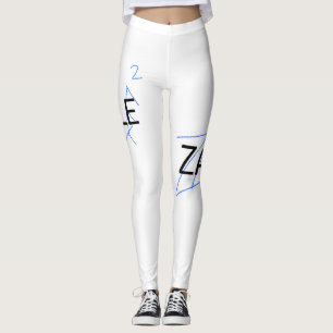 Leggings Diseño de logotipo de arte digital Zale 2 legumbre