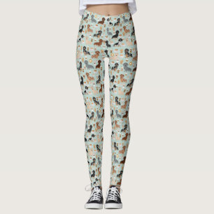 Leggings Diseño de los cafés del Dachshund