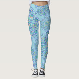 Leggings Diseño de Mandala azul