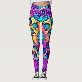 Leggings Diseño de Mandala psicodélica