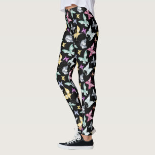 Leggings Diseño de mariposa Cute Pastel