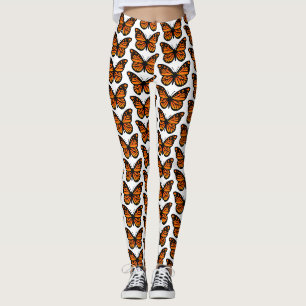 Leggings Diseño de mariposa monarca - Piernas
