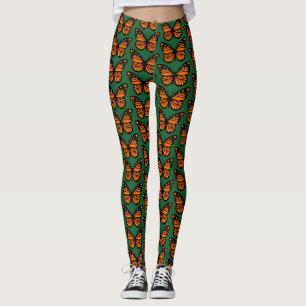 Leggings Diseño de mariposa monarca - Piernas