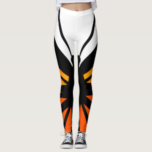 Leggings Diseño de mariposa monarca - Piernas