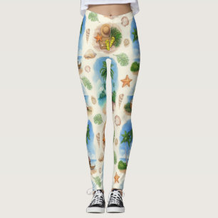 Leggings Diseño de Mehndi: Tracería de Doodle curvo
