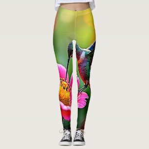 Leggings Diseño de Momentos de Colibrí Mágico