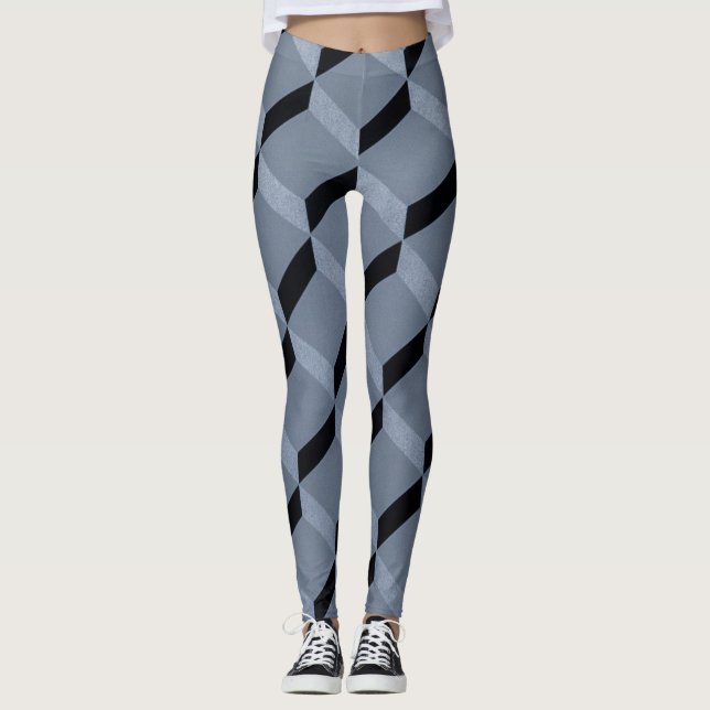 Leggings Diseño de mosaico geométrico (Anverso)
