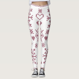 Leggings Diseño de Muestrario de Patrón Cruzado Amante de l