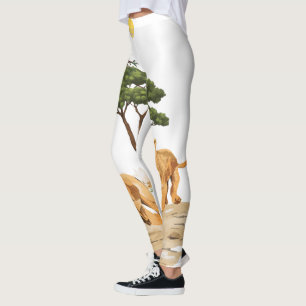 Leggings diseño de naturaleza vida silvestre safari african