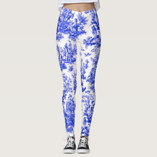 Leggings Diseño de NOMADESAUSTRALIENS Royal French blue Jou (Anverso)
