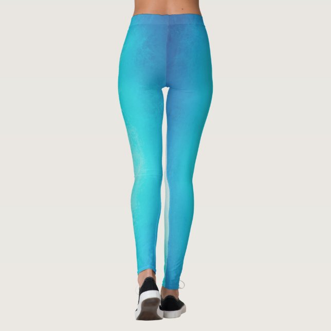 Leggings Diseño de Océano Azul  (Reverso)
