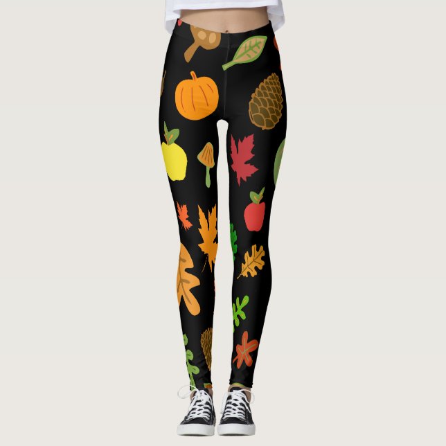Leggings Diseño de otoño (Anverso)