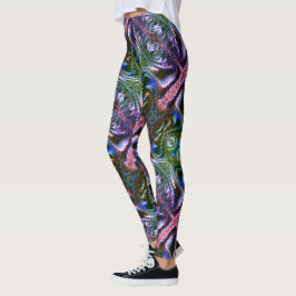 Leggings "diseño de palo" raro formado a partir de zigzag