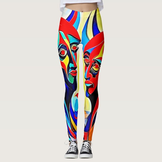 Leggings Diseño de pares de espíritus vivos (Anverso)