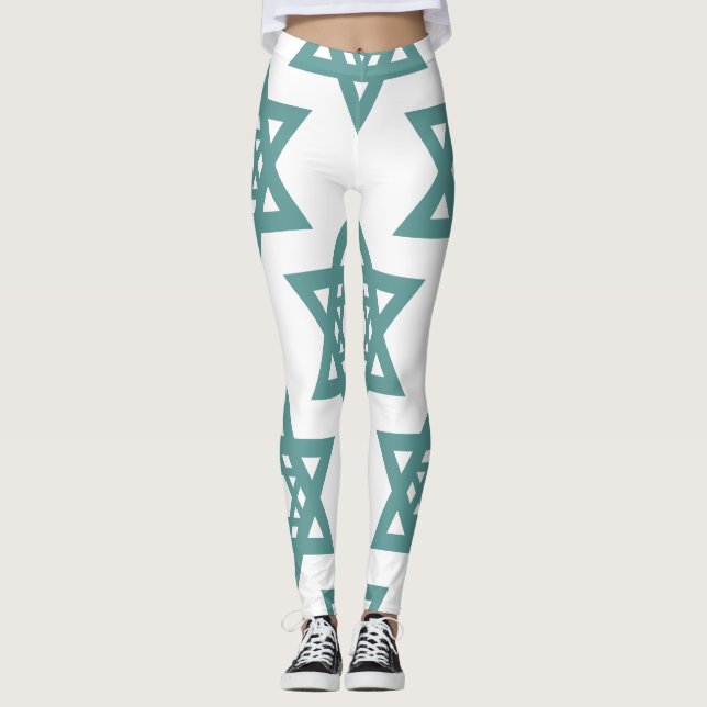 Leggings Diseño de patrón de arte (Anverso)