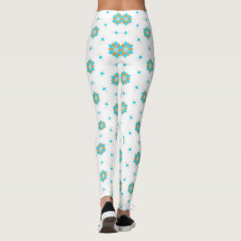 Leggings diseño de patrón floral geométrico repetido