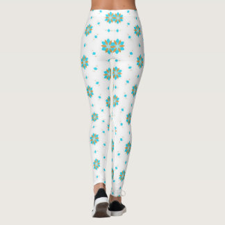Leggings diseño de patrón floral geométrico repetido