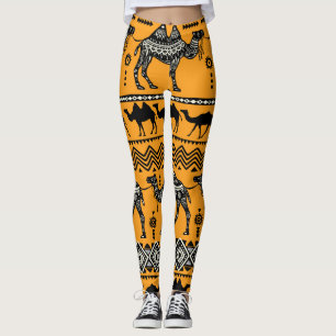 Leggings Diseño de patrón sin problemas de Ilustracion de c