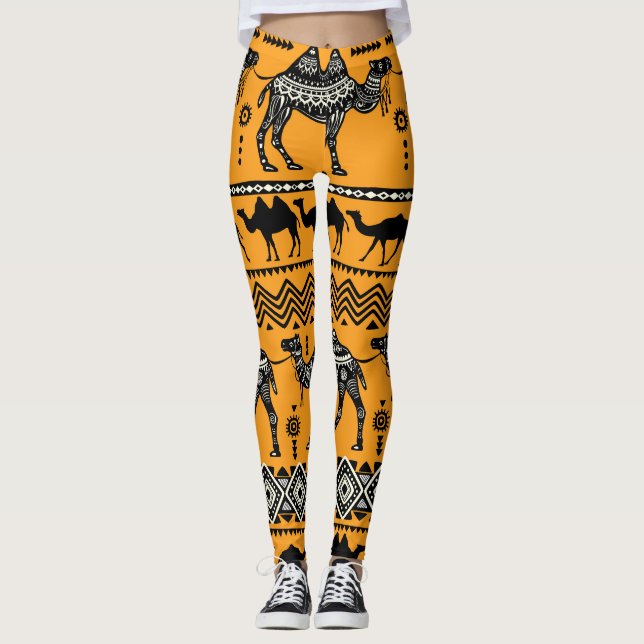 Leggings Diseño de patrón sin problemas de Ilustracion de c (Anverso)
