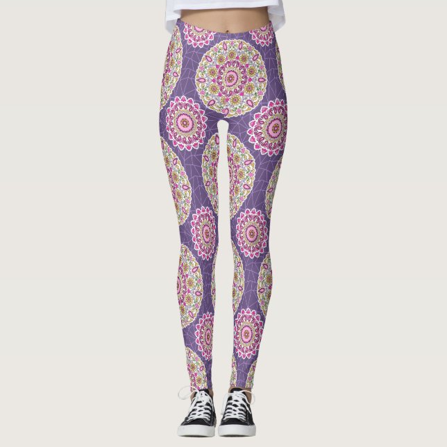 Leggings diseño de patrones de altramar (Anverso)