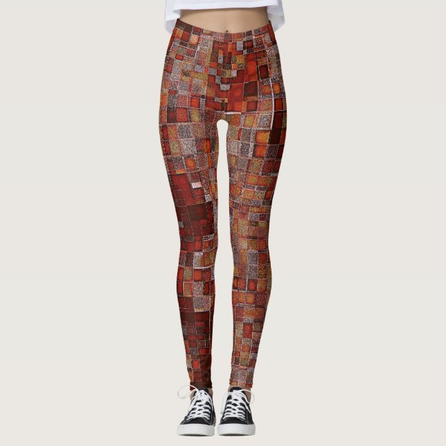 Leggings Diseño de patrones de arte (Anverso)