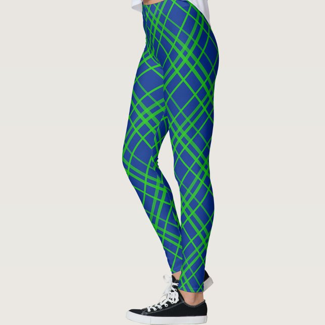 Leggings Diseño De Patrones De Placas De Tartán Verde Sobre (Subido por el creador)