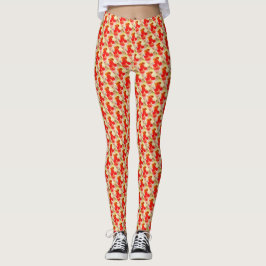 Leggings diseño de patrones de rosas