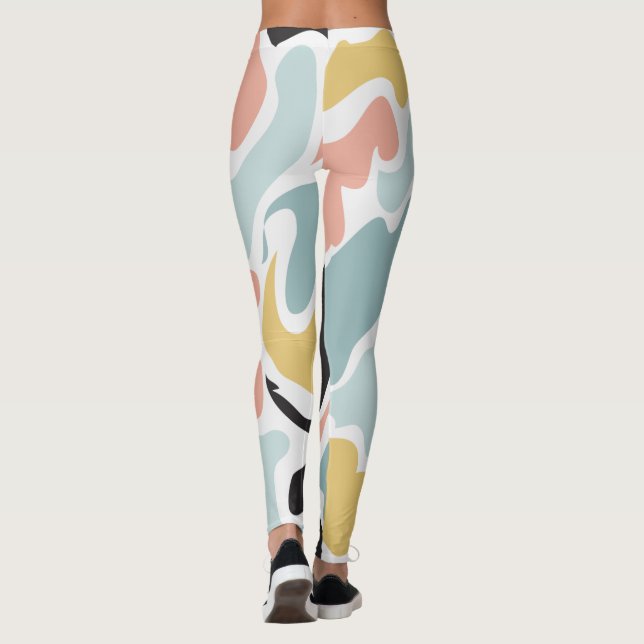 Leggings Diseño de patrones irregulares (Reverso)