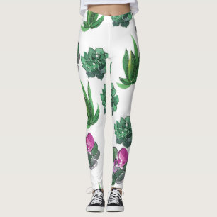 Leggings Diseño de patrones sin inconvenientes de acuarela