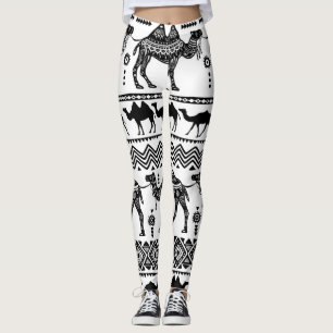 Leggings Diseño de patrones sin soldadura de camellos decor